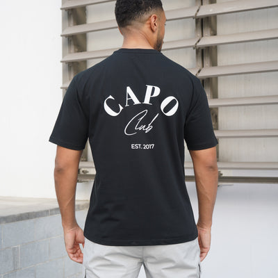 CAPO Beach Club T-Shirt Black White