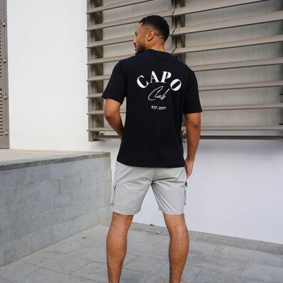 CAPO Beach Club T-Shirt Black White