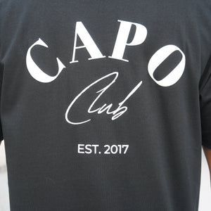 CAPO Beach Club T-Shirt Black White