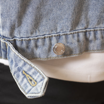 CAPO Denim Washed Blue Zip-Up Jacket