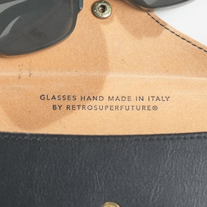 RETRO SUPER FUTURE Black Sunglasses