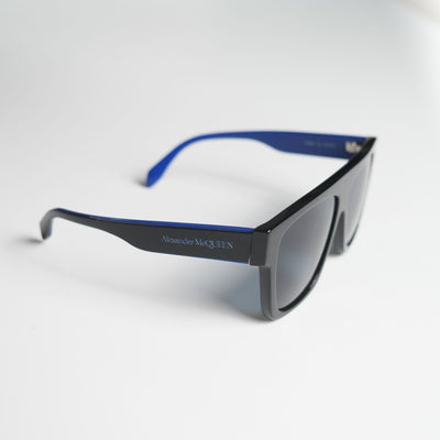 Alexander McQueen Black & Blue Square Sunglasses