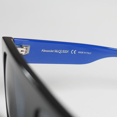 Alexander McQueen Black & Blue Square Sunglasses