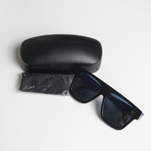 Alexander McQueen Black & Blue Square Sunglasses