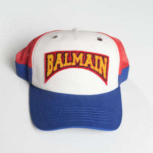 BALMAIN Red & White Cap