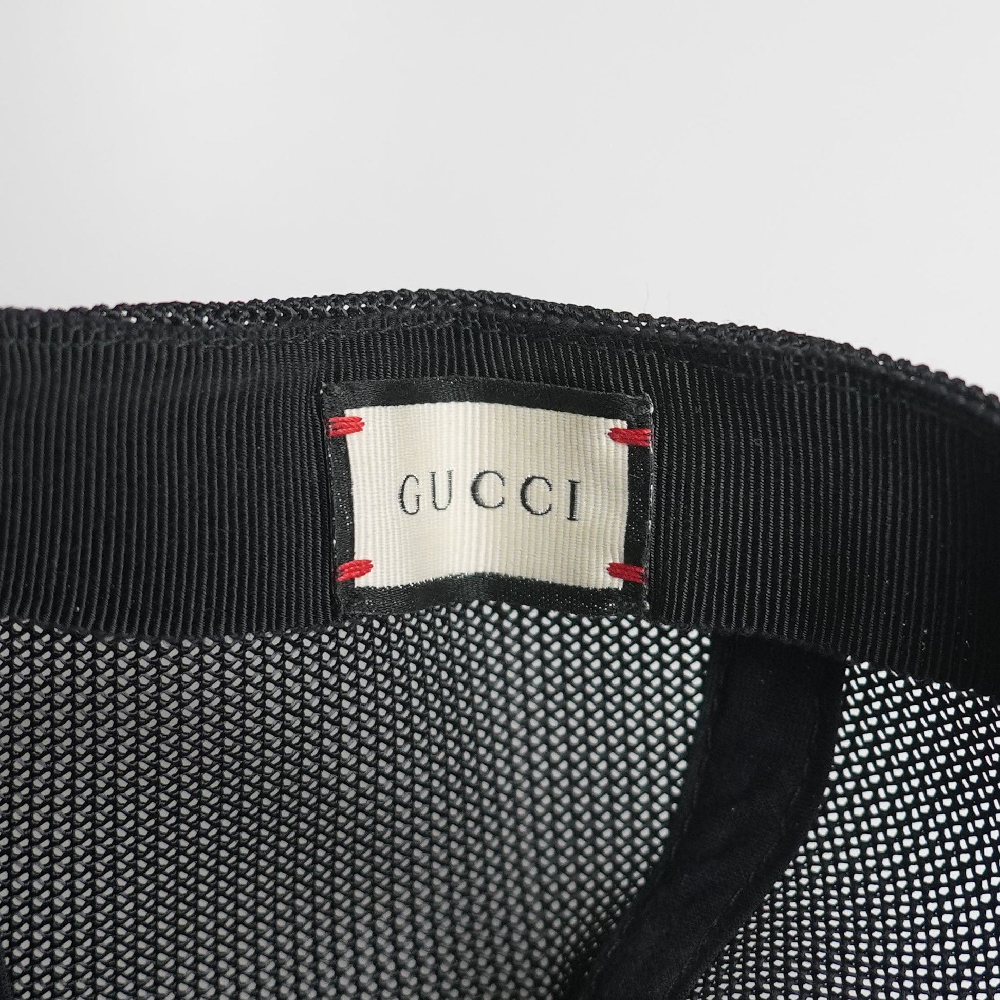 GUCCI Red Wolf Print Cap