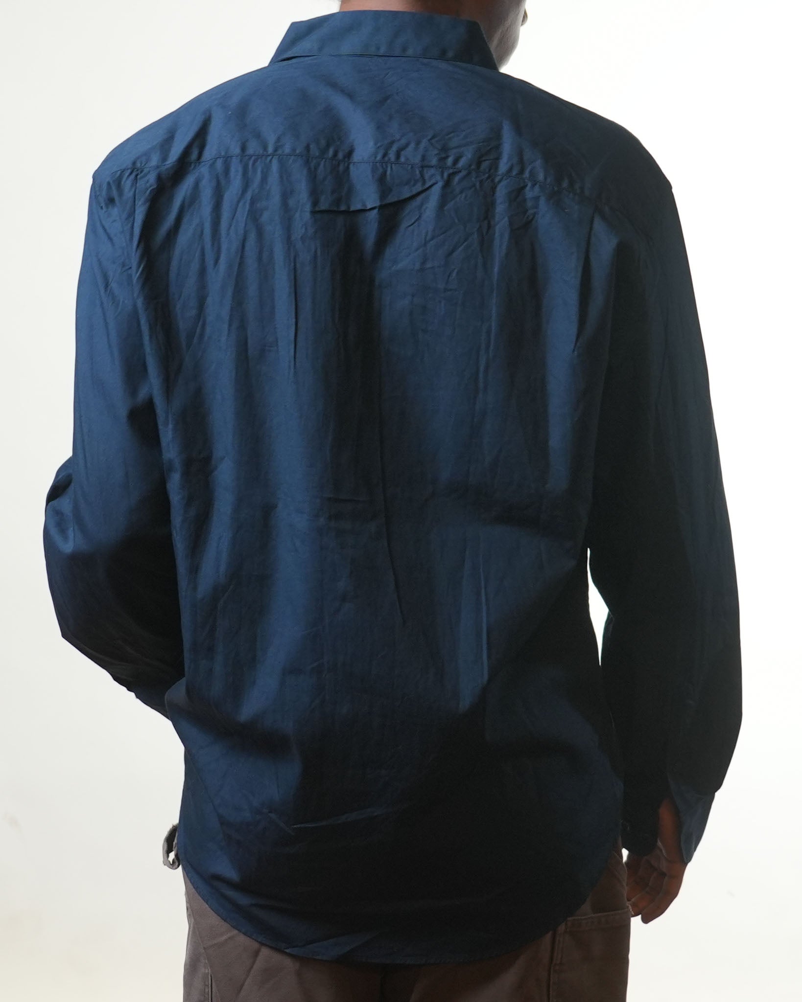 Versace Navy Blue Formal Shirt