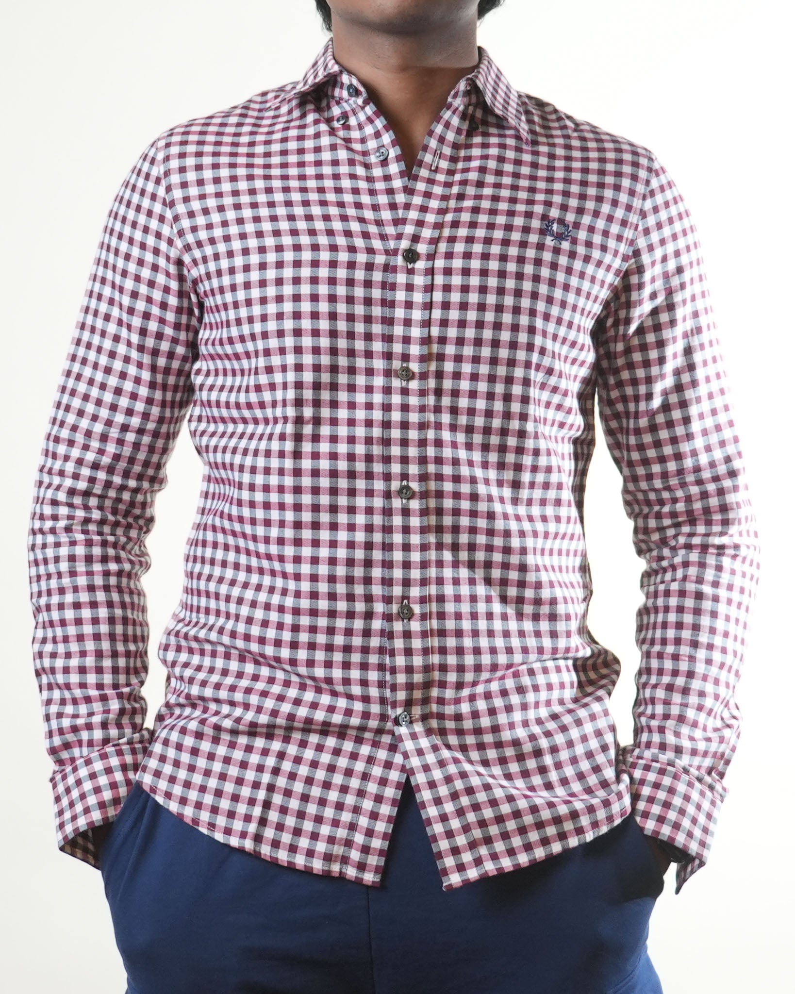 Fred Perry Red Chequered Shirt