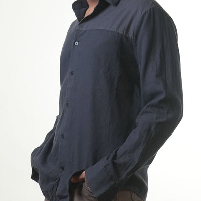 Calvin Klein Black & Grey Colourblocked  Shirt