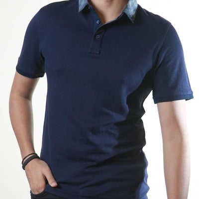 Burberry Brit Navy Blue Polo Tshirt