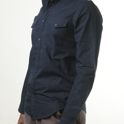 Zara Man Black Cargo Shirt