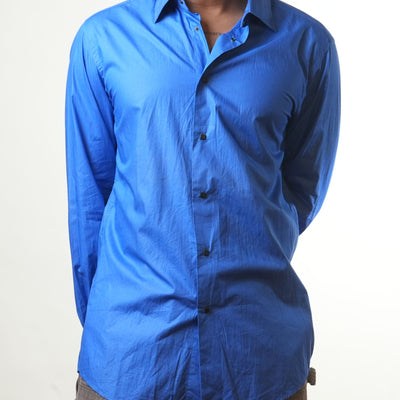 Versace Blue Formal Shirt