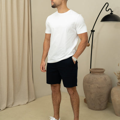 CAPO Chino Side Adjuster Navy Shorts