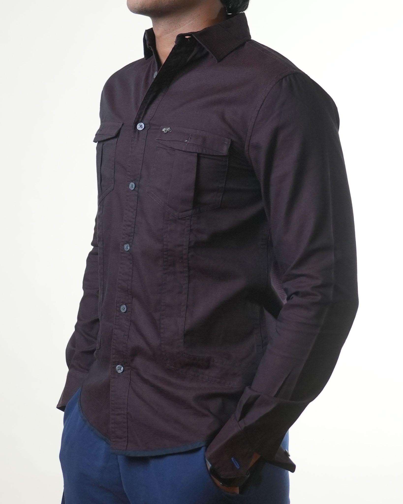 Armani Exchange Dotted Full Sleeve Shirt