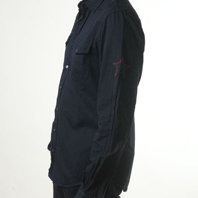 The Emperor Black Double Pocket Shirt