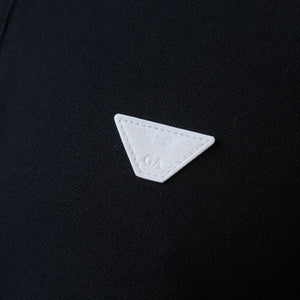 Emporio Armani Black Henleyneck Tshirt