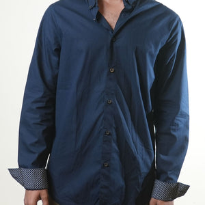 Armani Exchange Navy Blue Regular Shirt