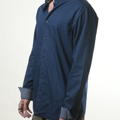 Armani Exchange Navy Blue Regular Shirt