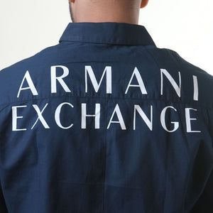 Armani Exchange Navy Blue Regular Shirt
