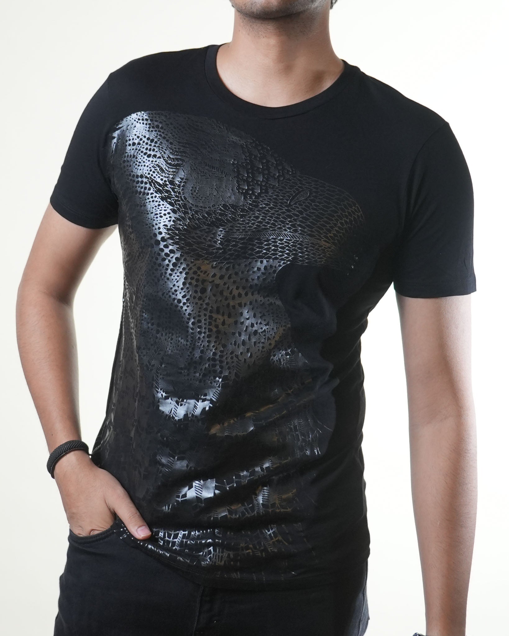 Armani Exchange Eagle Print Black Tshirt