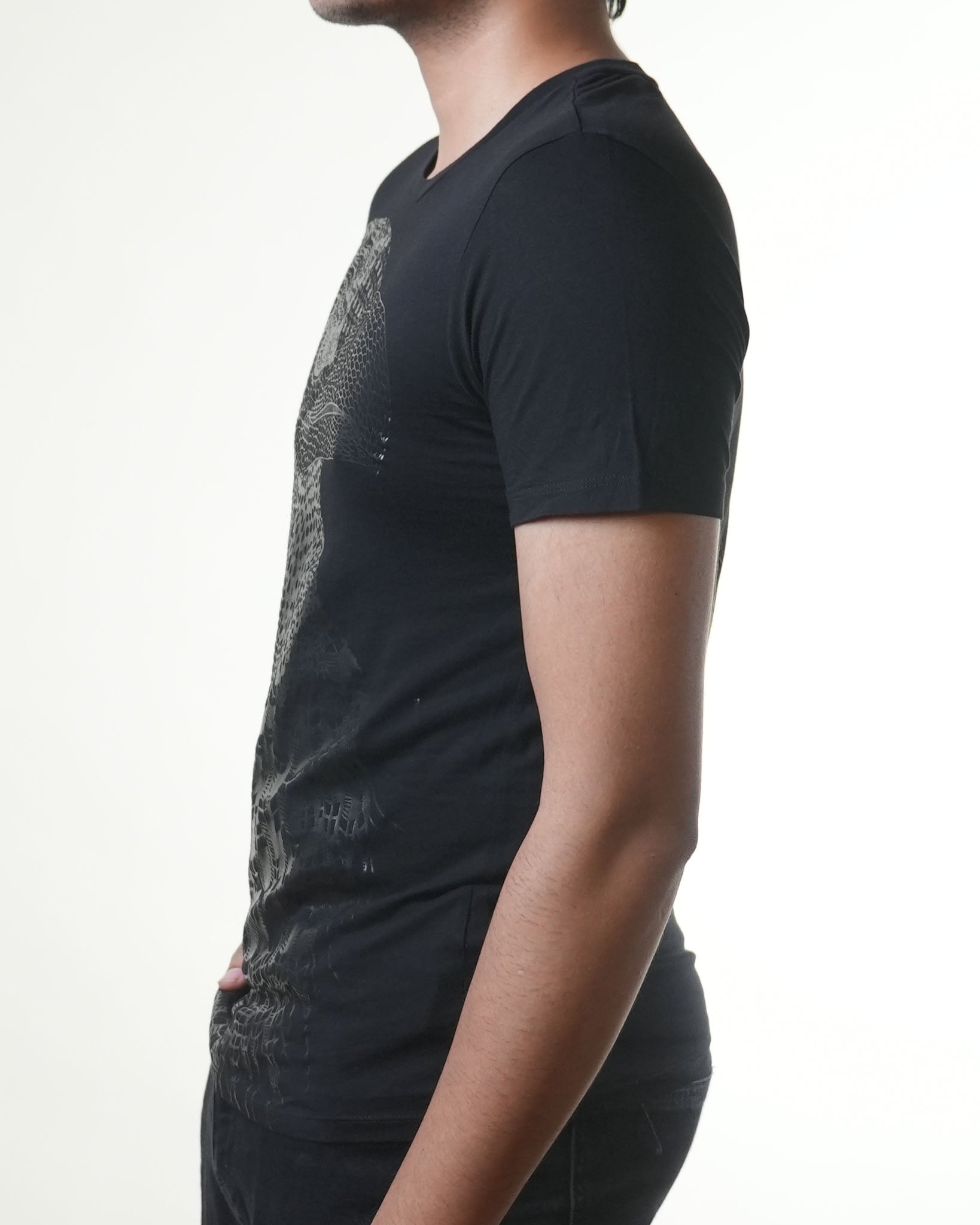 Armani Exchange Eagle Print Black Tshirt