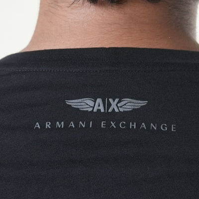 Armani Exchange Eagle Print Black Tshirt