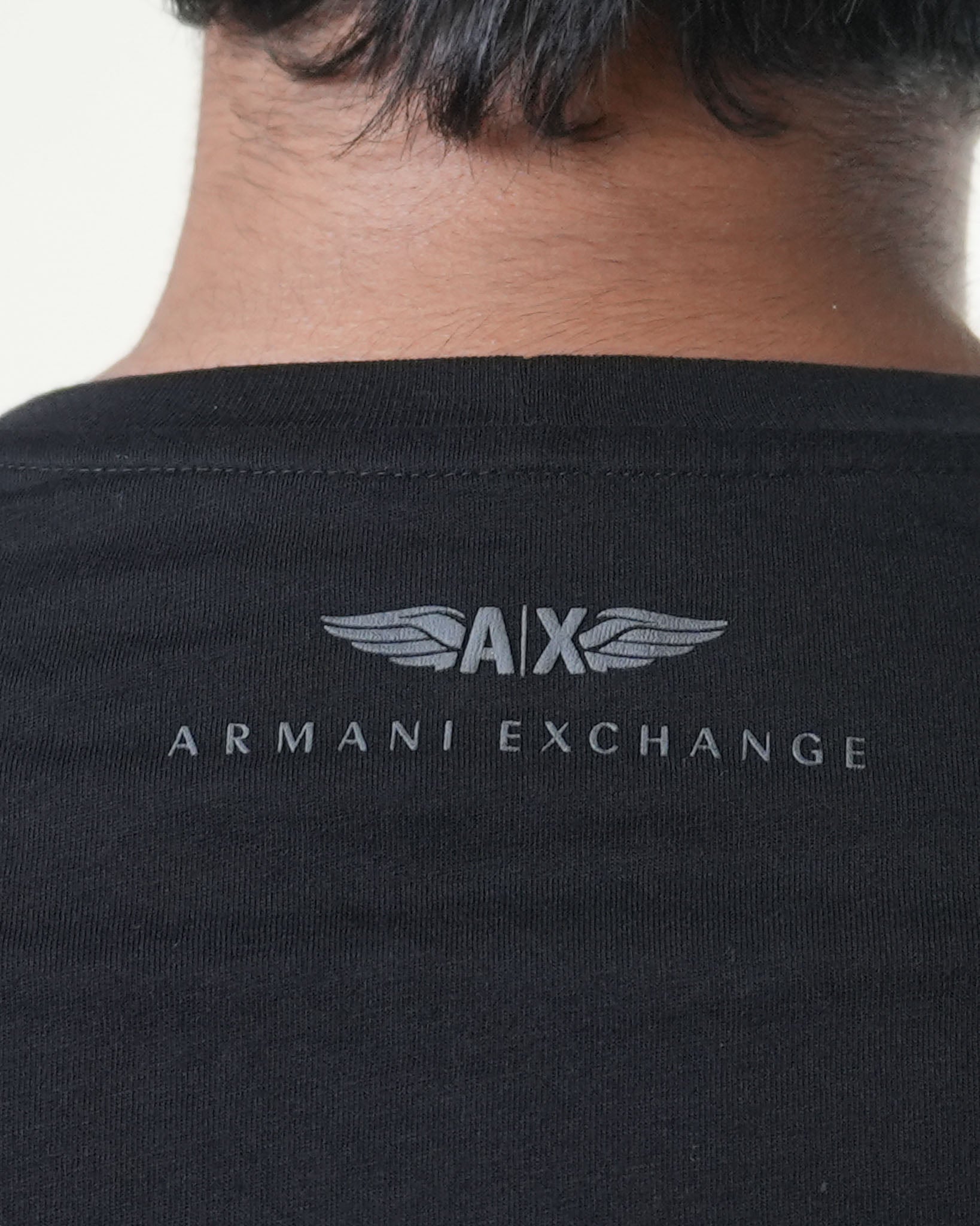 Armani Exchange Eagle Print Black Tshirt