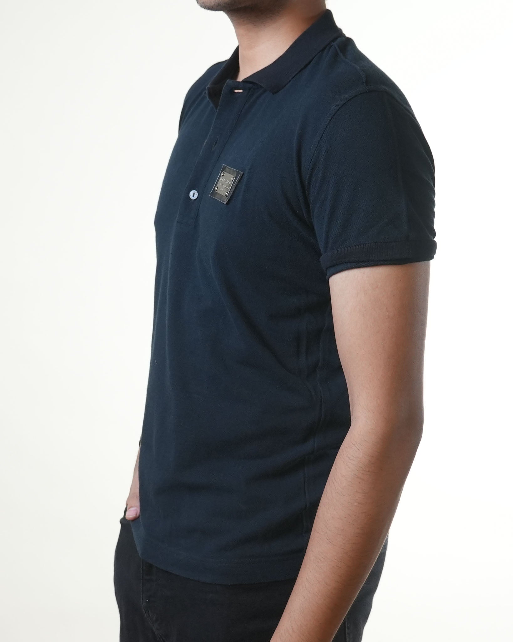 Dolce & Gabbana Navy Blue Polo Tshirt