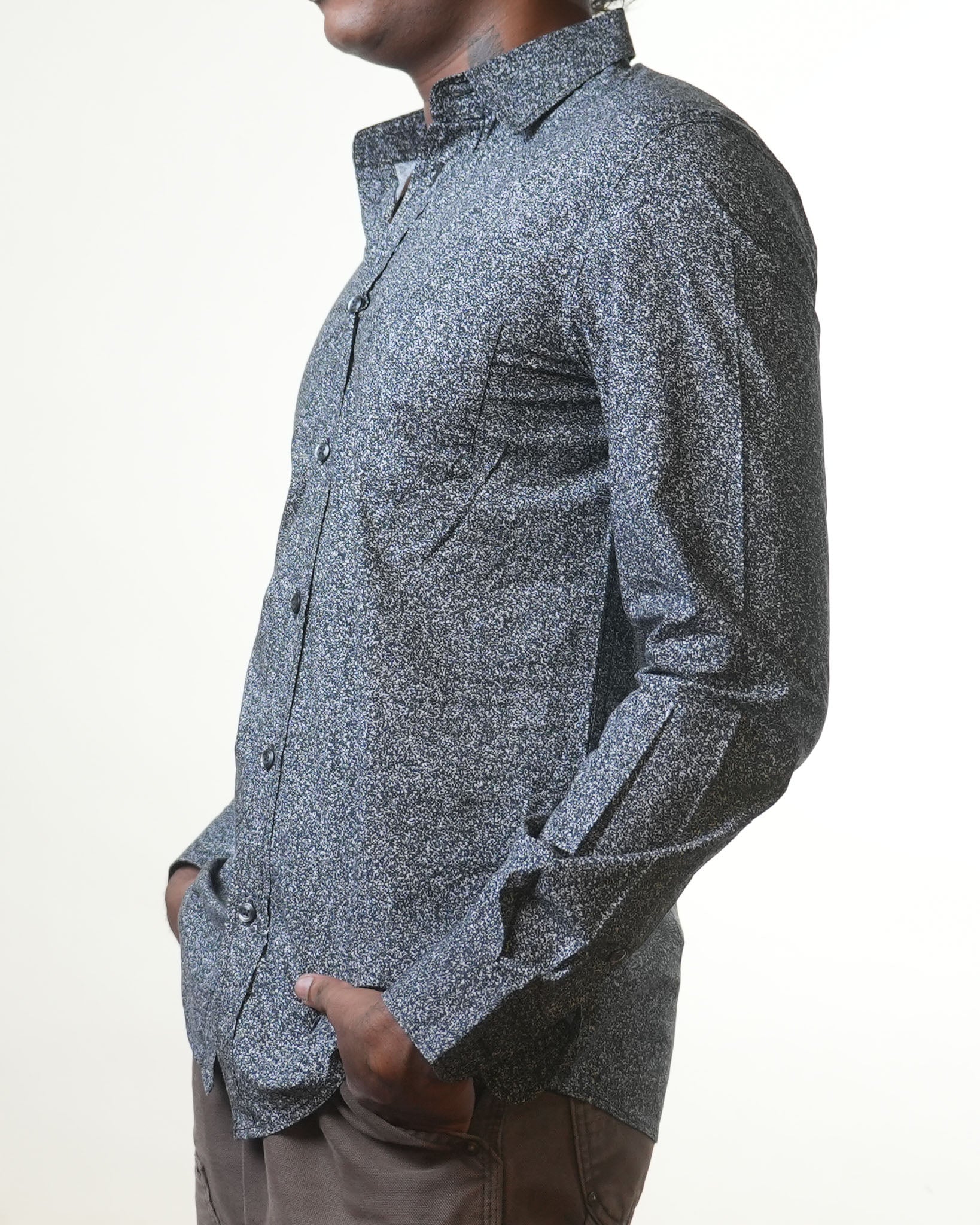 Diesel Black White Splattered Shirt