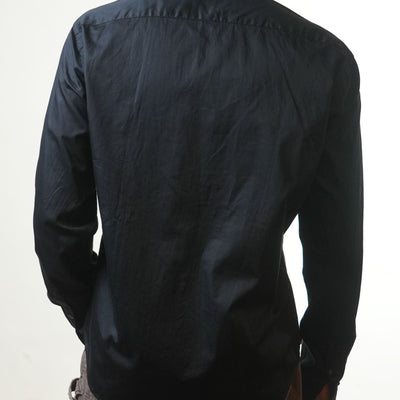 Versace Black Slim Fit Full Sleeve Shirt