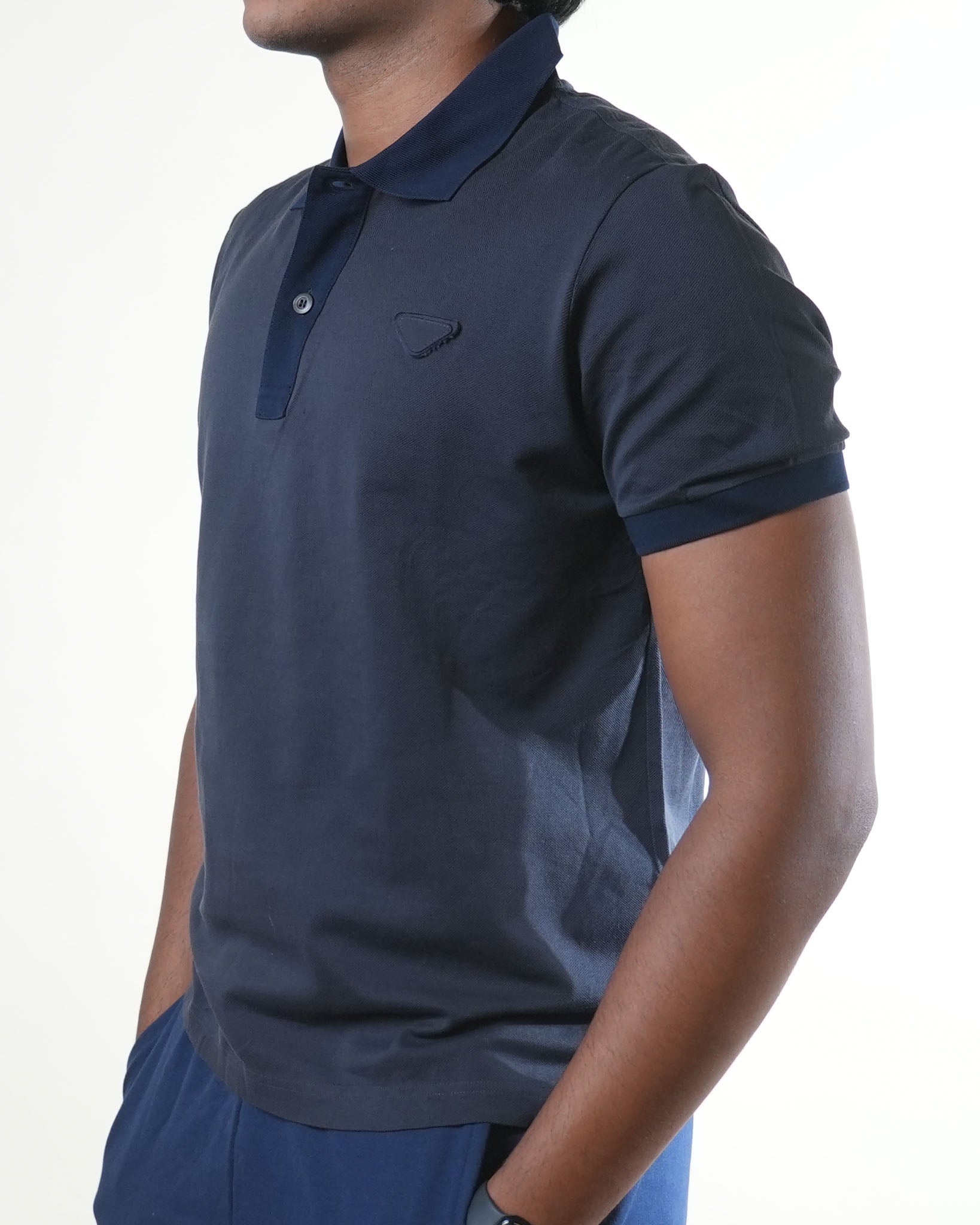 Prada Grey Collared Tshirt