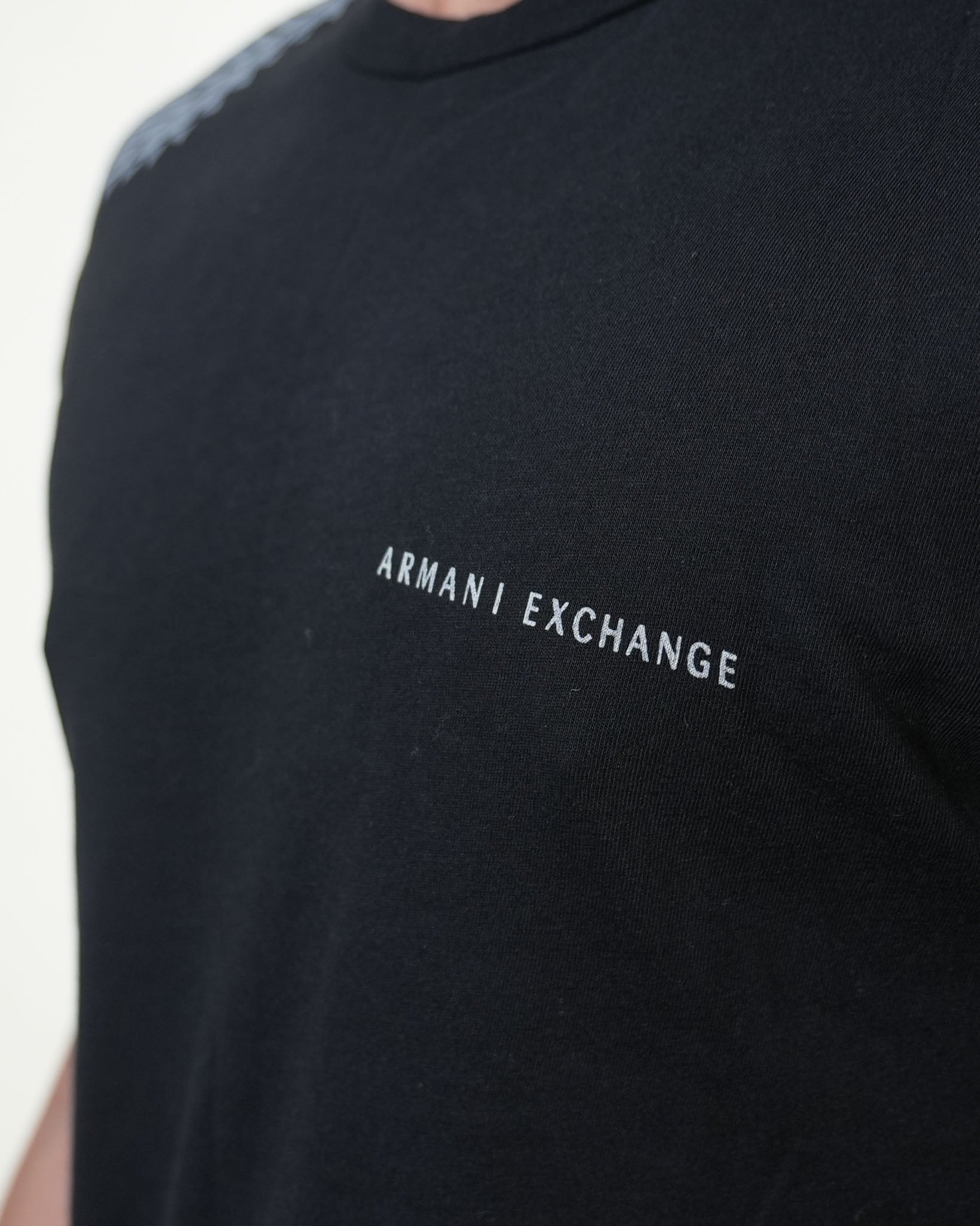 Armani Exchange Wings Black Printed Tshirt