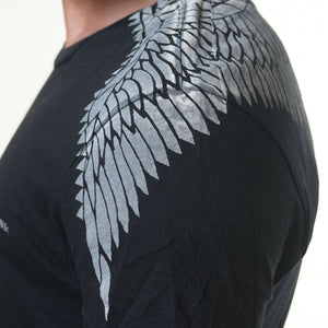Armani Exchange Wings Black Printed Tshirt