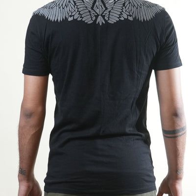 Armani Exchange Wings Black Printed Tshirt