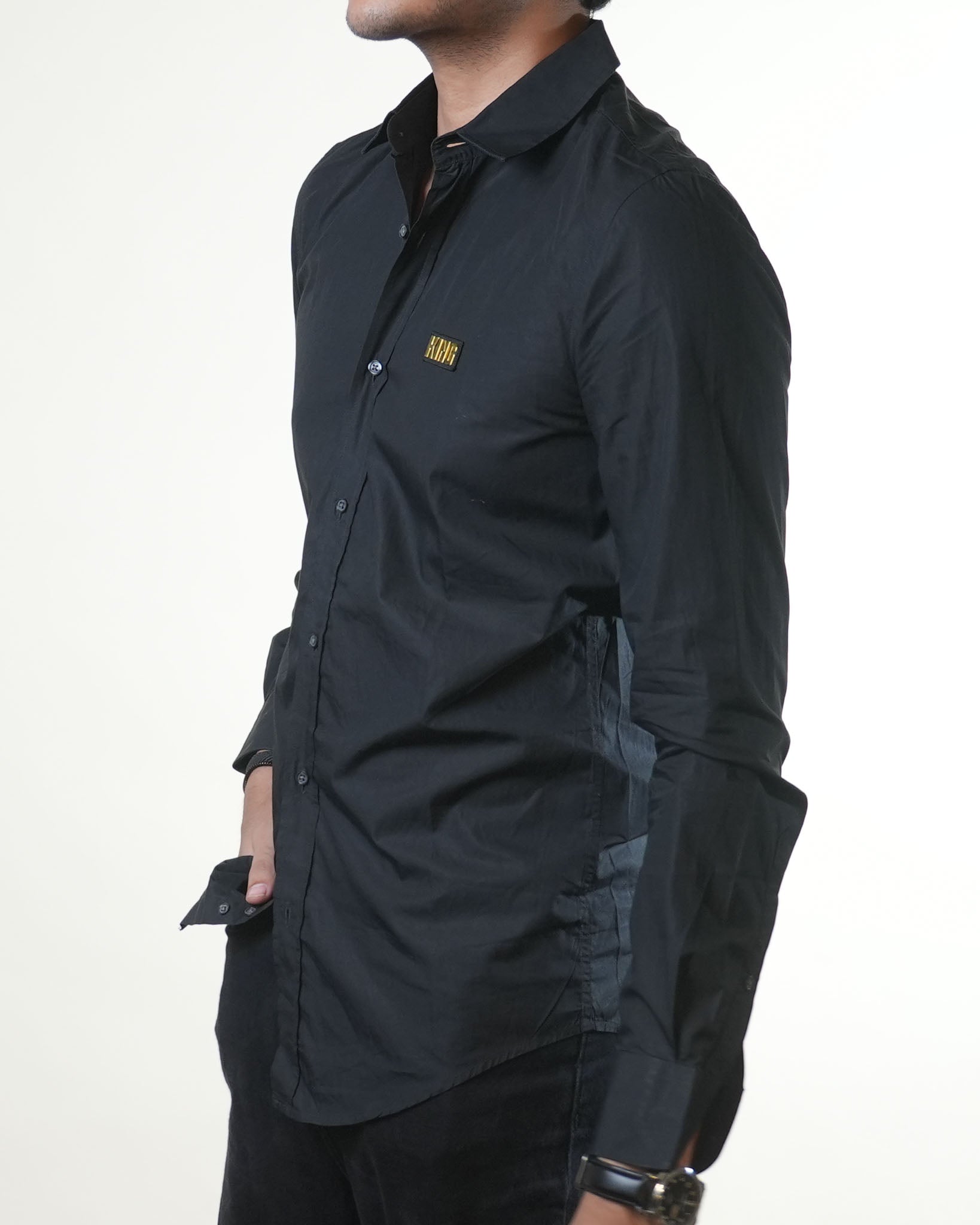 The Emperor Black King Full Sleeve Shirt