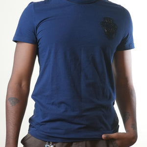 Gf Ferre Navy Blue Crewneck Tshirt