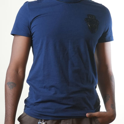 Gf Ferre Navy Blue Crewneck Tshirt