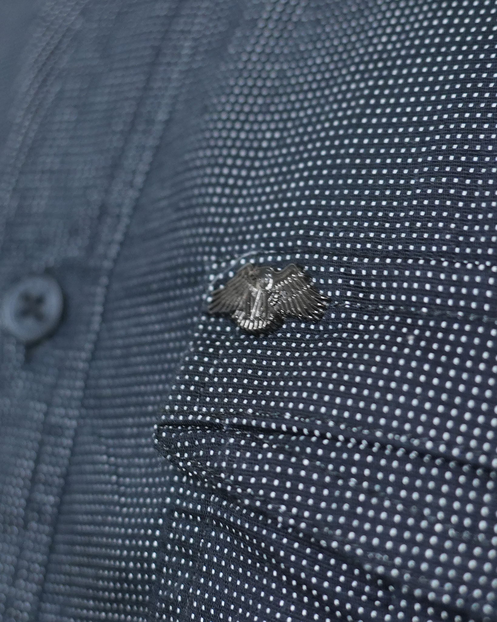 Armani Exchange Black Dotted Shirt