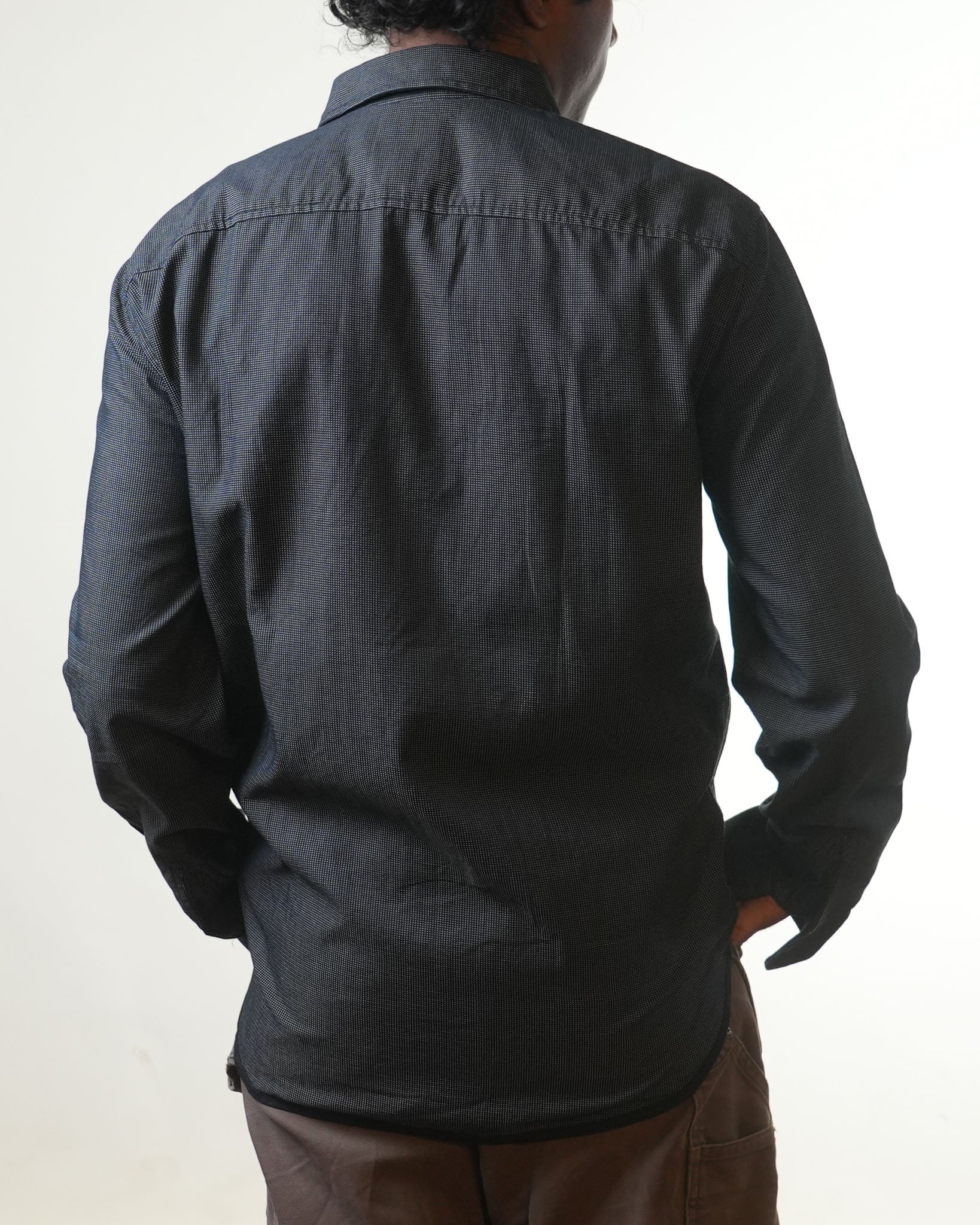 Armani Exchange Black Dotted Shirt