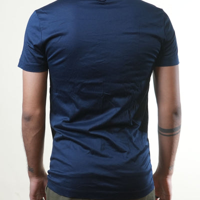 Versace Navy Blue Black Print Tshirt
