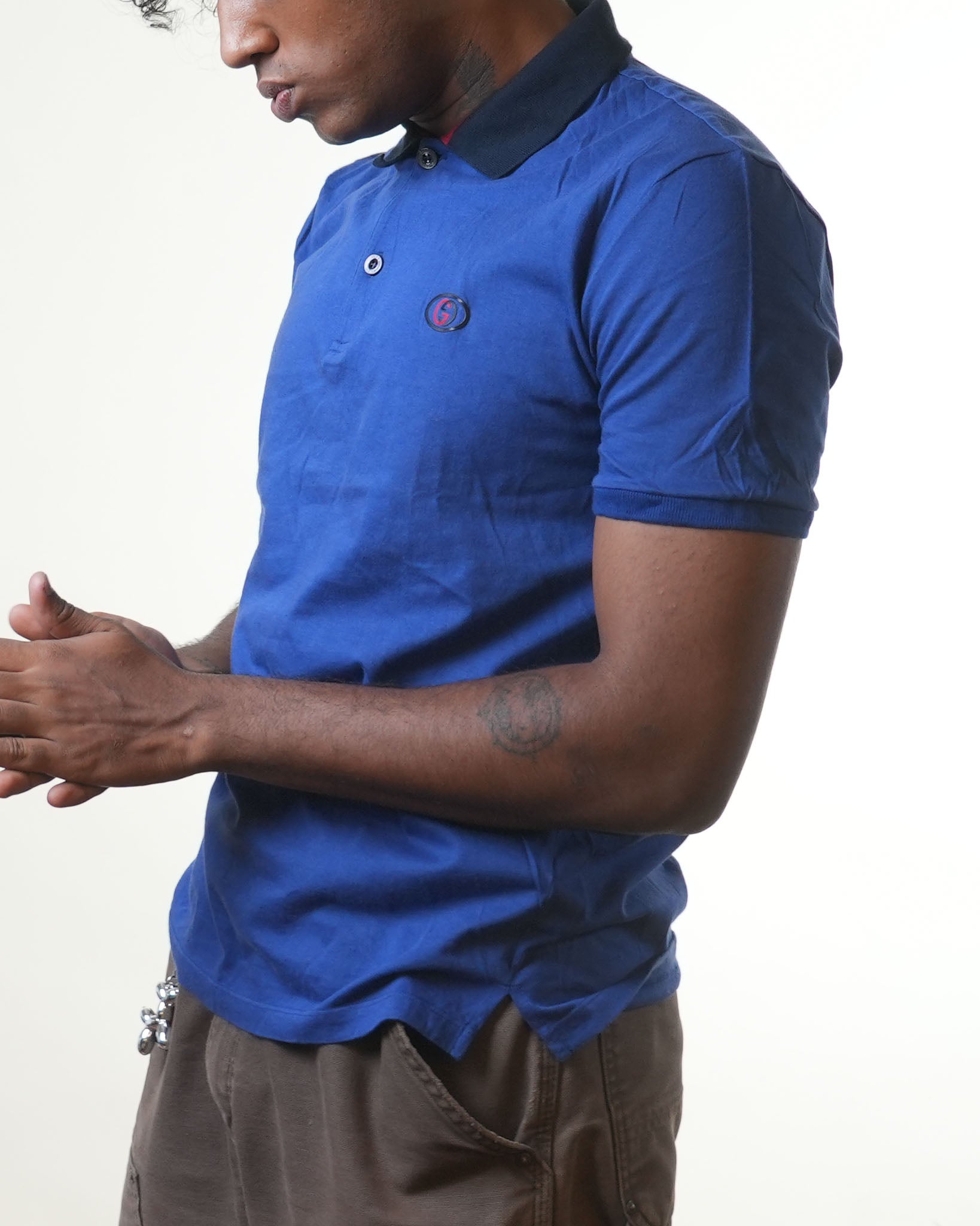 Gucci Blue Polo Tshirt