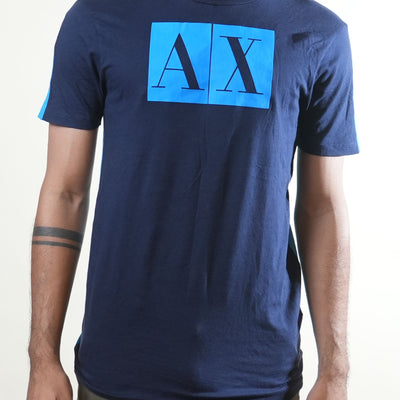Armani Exchange Blue Basic Tee