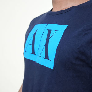 Armani Exchange Blue Basic Tee