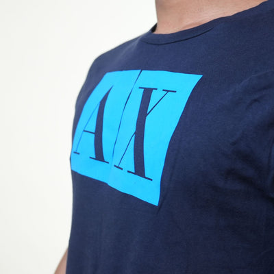 Armani Exchange Blue Basic Tee