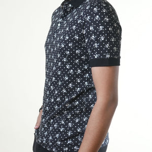 Dolce & Gabbana Skull Printed Black Tee