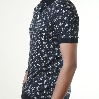 Dolce & Gabbana Skull Printed Black Tee