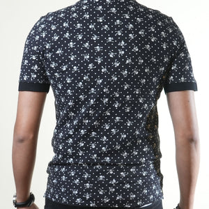 Dolce & Gabbana Skull Printed Black Tee