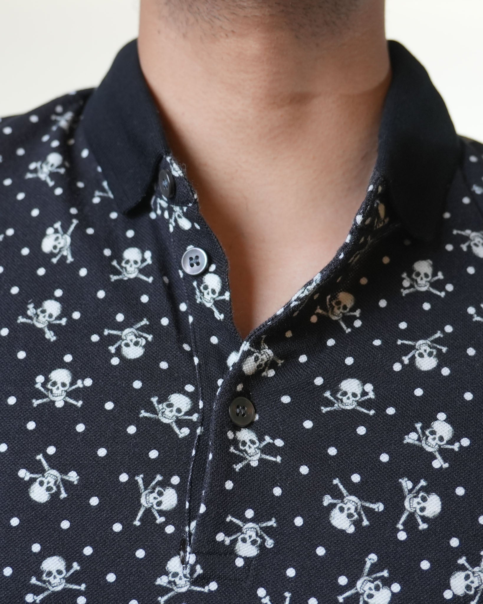 Dolce & Gabbana Skull Printed Black Tee