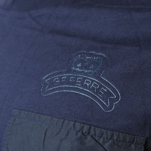 Gf Ferre Navy Blue Shoulder Flap Tshirt