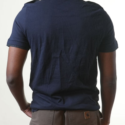 Gf Ferre Navy Blue Shoulder Flap Tshirt